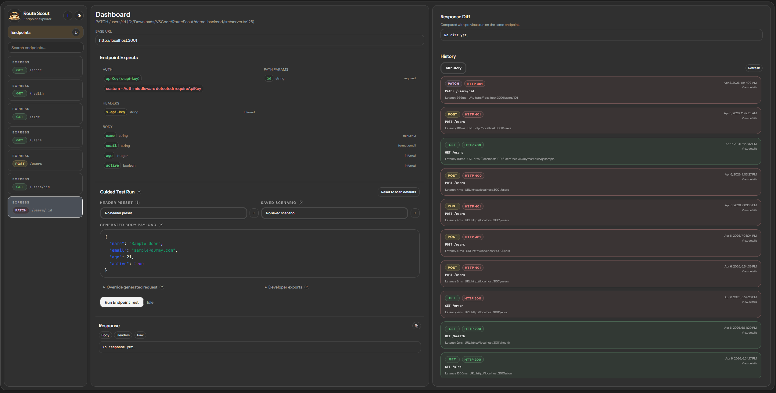 RouteScout project preview